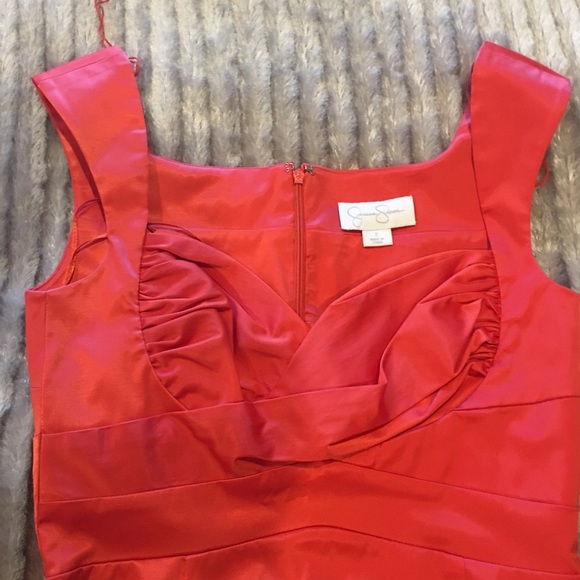 Jessica Simpson Orangey/Red Dress NWT 2 - Picture 4 of 6